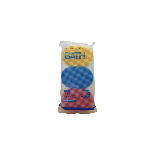 Suavipiel Bath Sponge pack 3 Esponja de baño