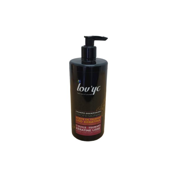 Lovyc Champu Aceite de Tsubaki Liso Keratina Antiencrespamiento 750ml.