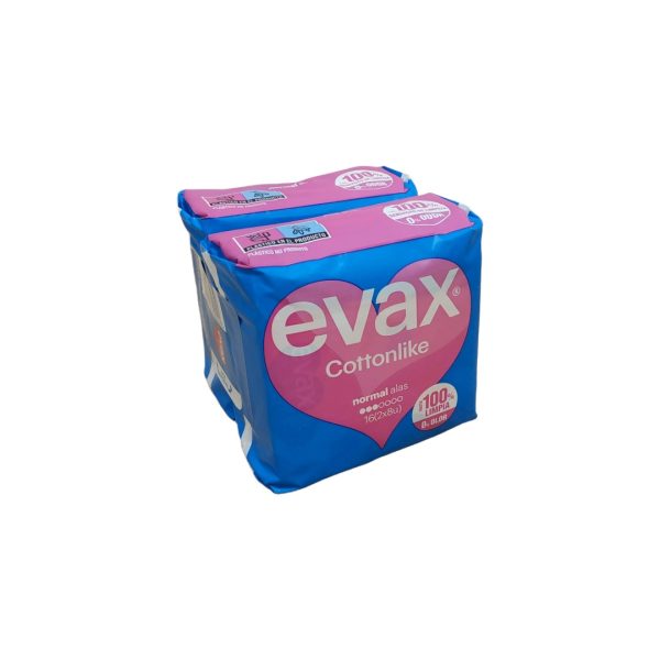 Evax Compresa Normal Con Alas 16 Unidades