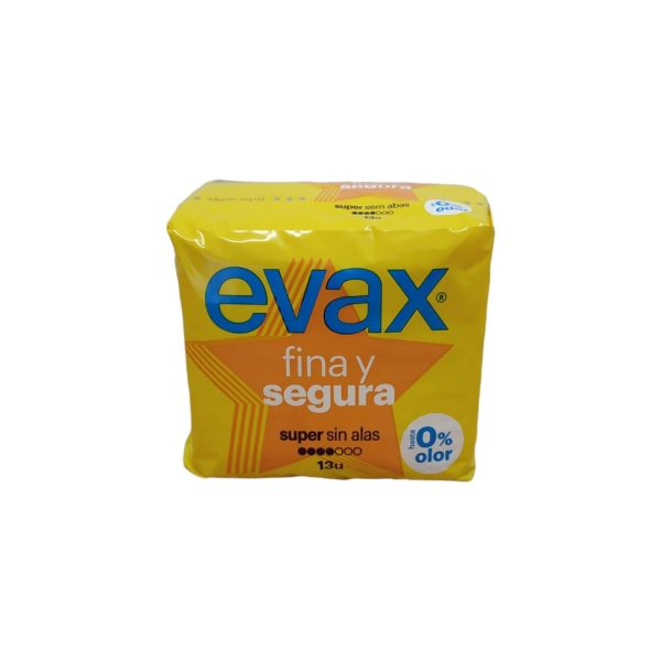 Evax Compresas Fina y segura super sin alas 13uds.