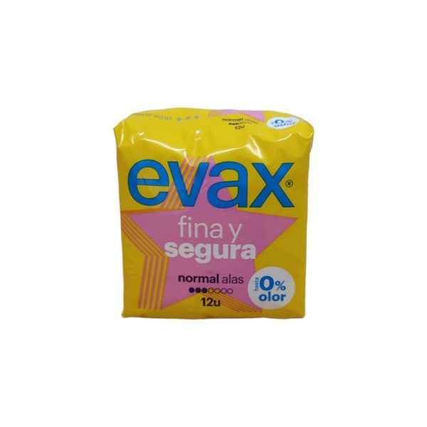 Evax Compresa Fina y Segura Normal con Alas 12u.