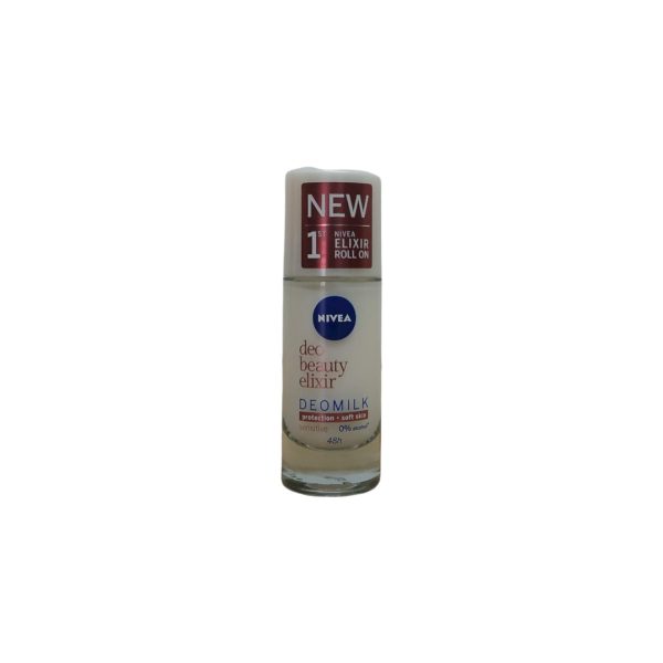 Nivea Desodorante Roll on Beauty Elixi Deomilk sensitive 40ml.