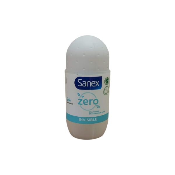 Sanex Desodorante Roll on Zero % invisible 50ml.