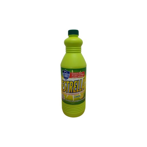 Estrella limón lejía 2 en 1 con Detergente  1430ml.