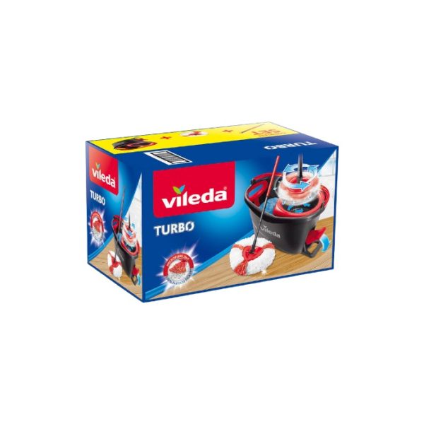 Vileda Cubo Turbo con fregona y palo - Imagen 2