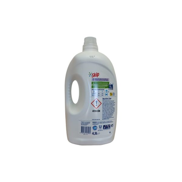 Skip Detergente liquido Active Clean 90 dosis 4.5 Litros - Imagen 2