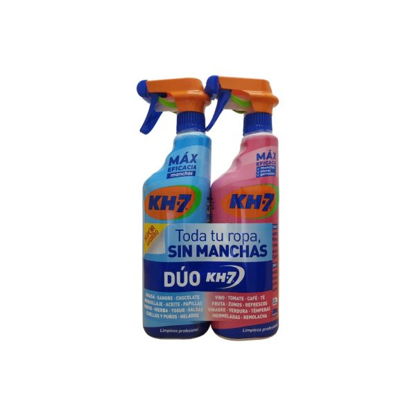 Kh-7 sin manchas Dúo pistola azul 750ml. + pistola rosa 750ml.