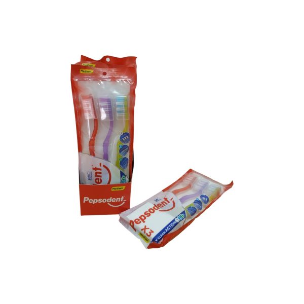 Pepsodent Cepillo de dientes con capucha Medium pack 3 uds.F