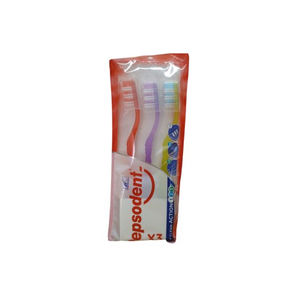 Pepsodent Cepillo de dientes con capucha Medium pack 3 uds.F - Imagen 2