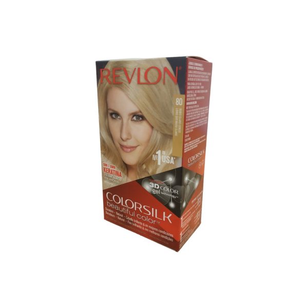 Revlon Colorsilk Tinte del Pelo 80 Rubio Claro Cenizo.