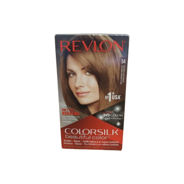 Revlon Colorsilk Tinte del Pelo 54 Castaño Claro Dorado.