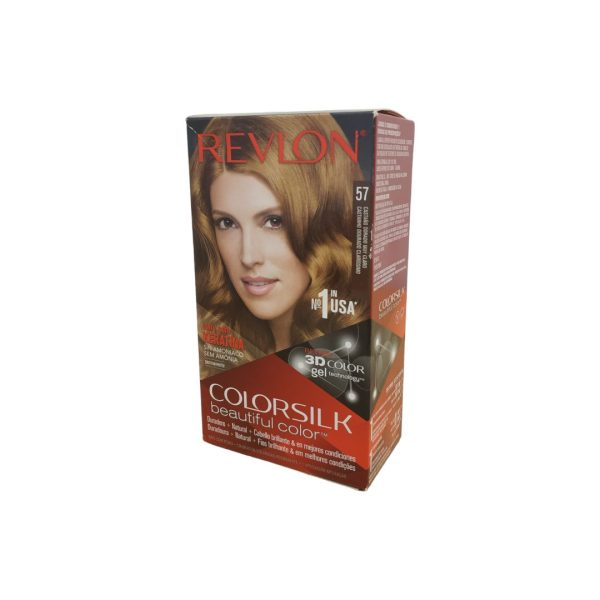 Revlon Colorsilk Tinte del Pelo 57 Castaño dorado muy claro.