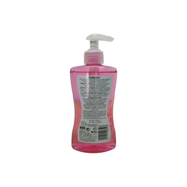 Babaria Jabon Intimo Rosa Mosqueta con acido lactico 300ml. - Imagen 2