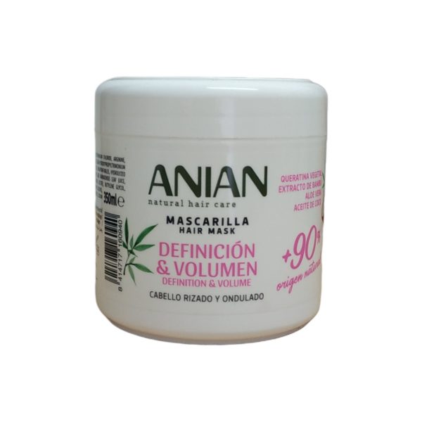 Anian Mascarilla del pelo Definición & volumen 350ml.