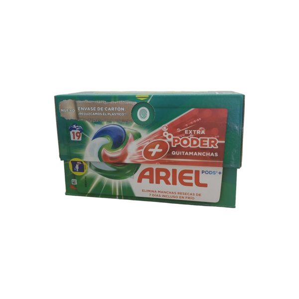 Ariel capsulas Extra poder Quitamanchas 19 capsulas