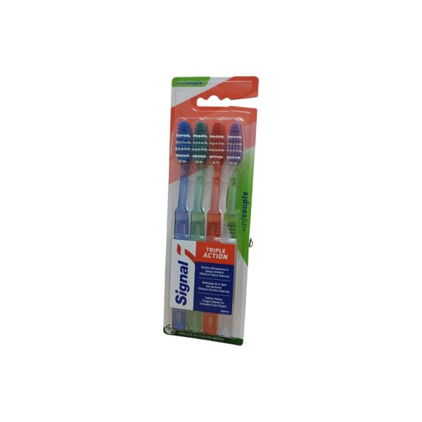 Signal Cepillos de dientes suave pack 4 uds.