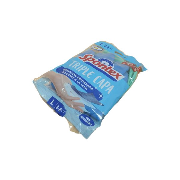 Spontex Guantes Triple Capa Talla L / 8- 8 1/2
