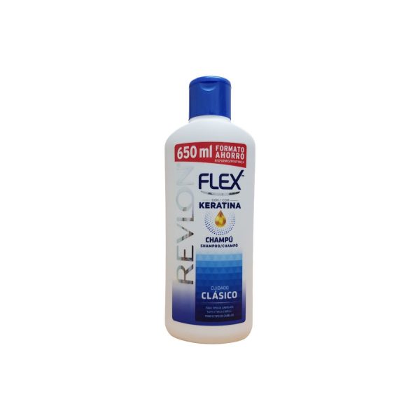 Flex Champu con keratina clasico todo tipo cabello 650ml