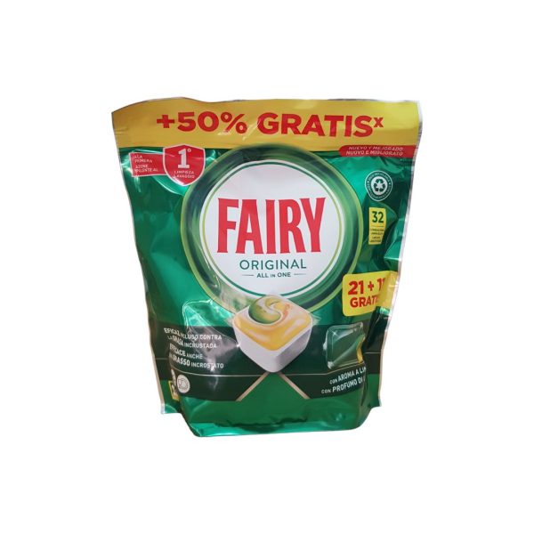 Fairy Capsulas para el lavavajillas Original 32 uds