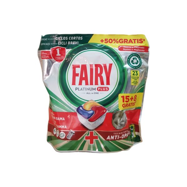 Fairy capsulas para lavavajillas Platinum plus 23 uds.