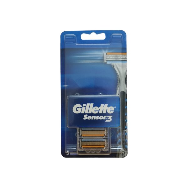 Gillette Sensor 3  recambio pack 5 uds (3 laminas)