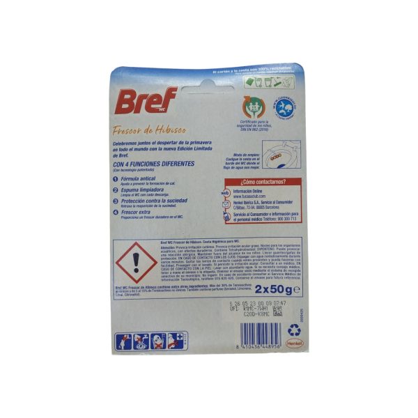 Bref power activ bolas duplo frescor de hibisco (2x50g.) - Imagen 2