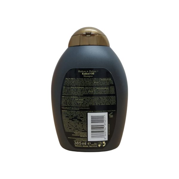 OGX champú aceite kukui cabello rizado 385ml - Imagen 2