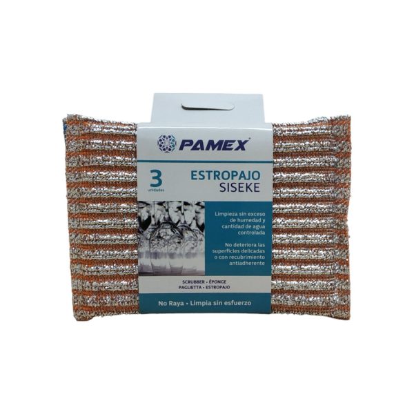 Estropajos siseke no raya pack 3 uds