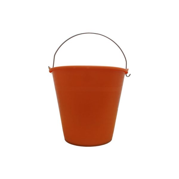 Cubo goma naranja 8 litros