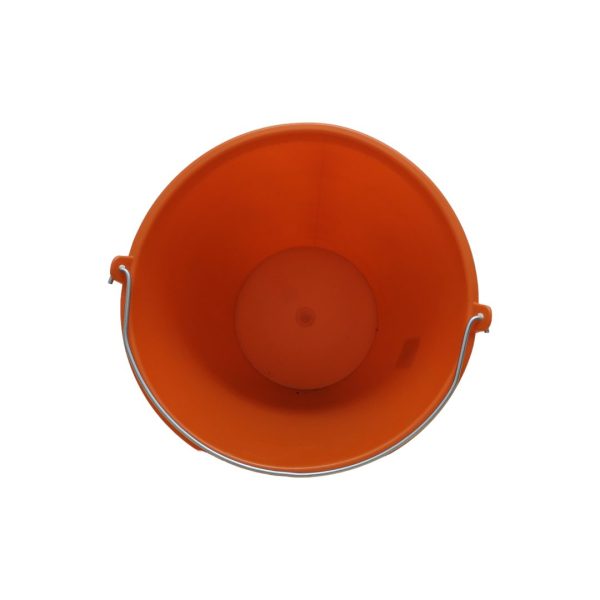 Cubo goma naranja 8 litros - Imagen 2