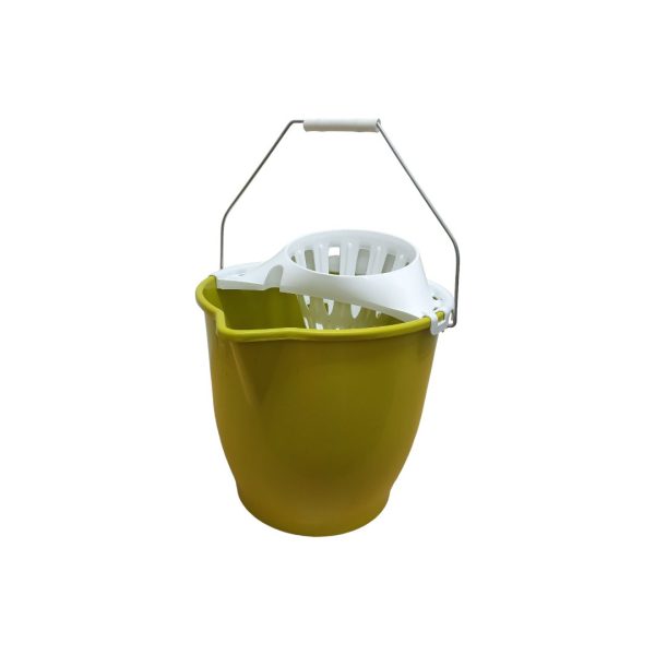 Cubo con escurridor amarillo especial  13 Litros