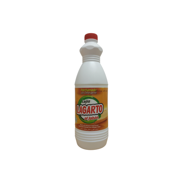 Lagarto lejía perfumada con detergente al jabón 1'5 litros