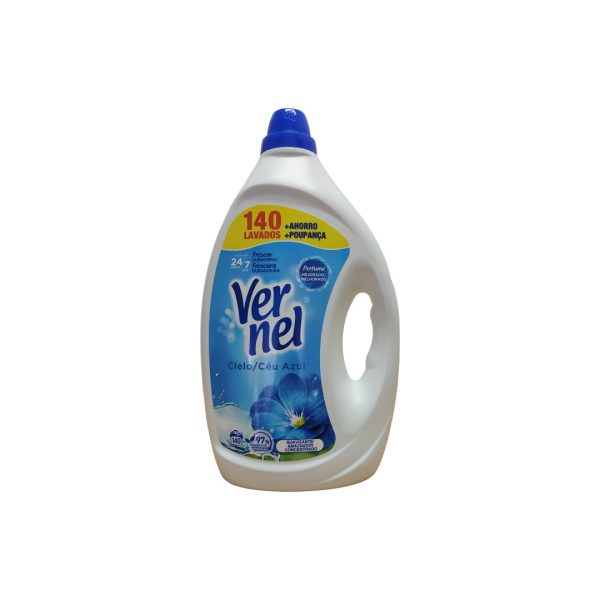 Vernel suavizante ropa cielo azul 140 lavados