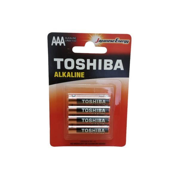 Toshiba pilas alkaline AAA pack 4 uds