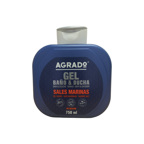 Agrado gel de baño y ducha sales marinas 750ml