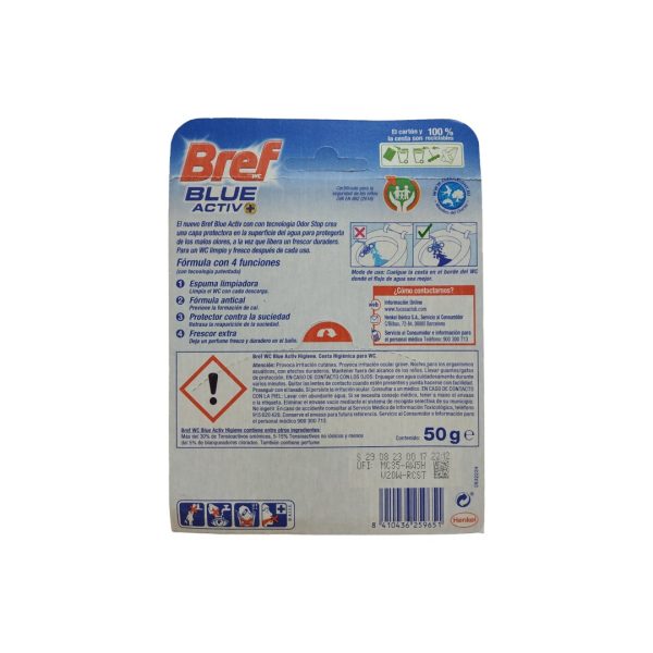 Bref blue activ hygiene 50g. - Imagen 2