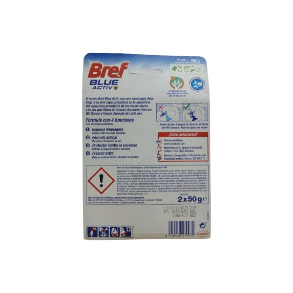 Bref blue activ hygiene ( 2x50g) - Imagen 2