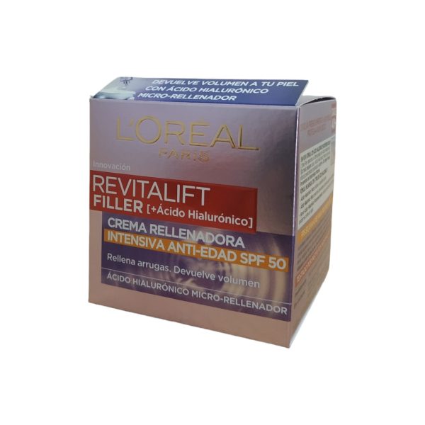 L'oreal crema revitalift filler rellenadora intensiva anti-edad spf50   50ml