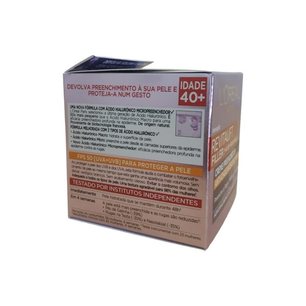 L'oreal crema revitalift filler rellenadora intensiva anti-edad spf50   50ml - Imagen 2