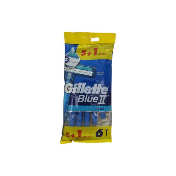 Gillette blue II plus maquinilla afeitar 6 uds.*