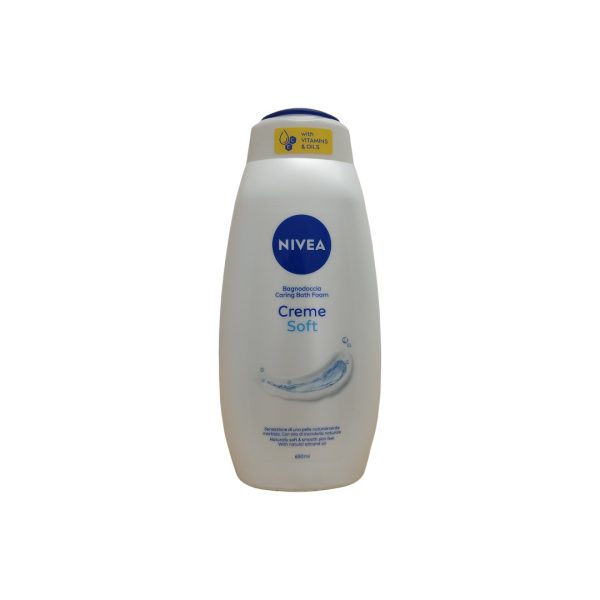 Nivea gel de baño crema con vitaminas y aceites almendras natural   650ml